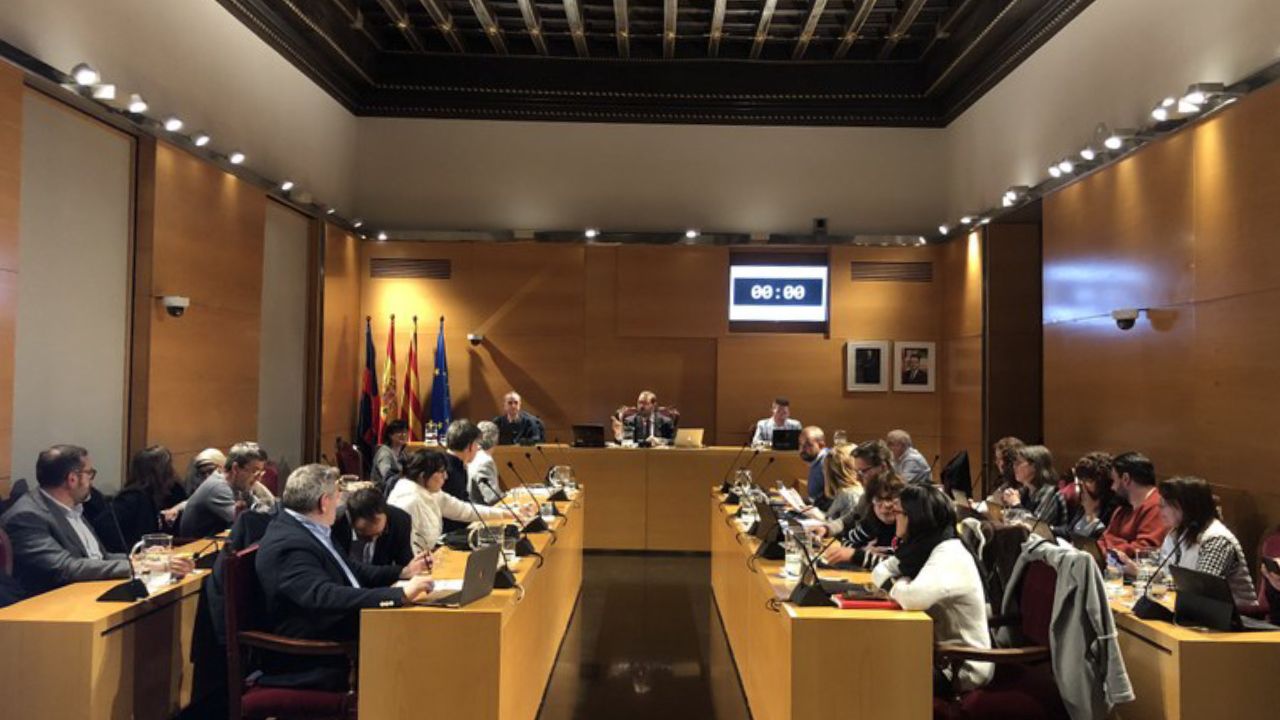 El Pleno de Mataró en una imagen de archivo
