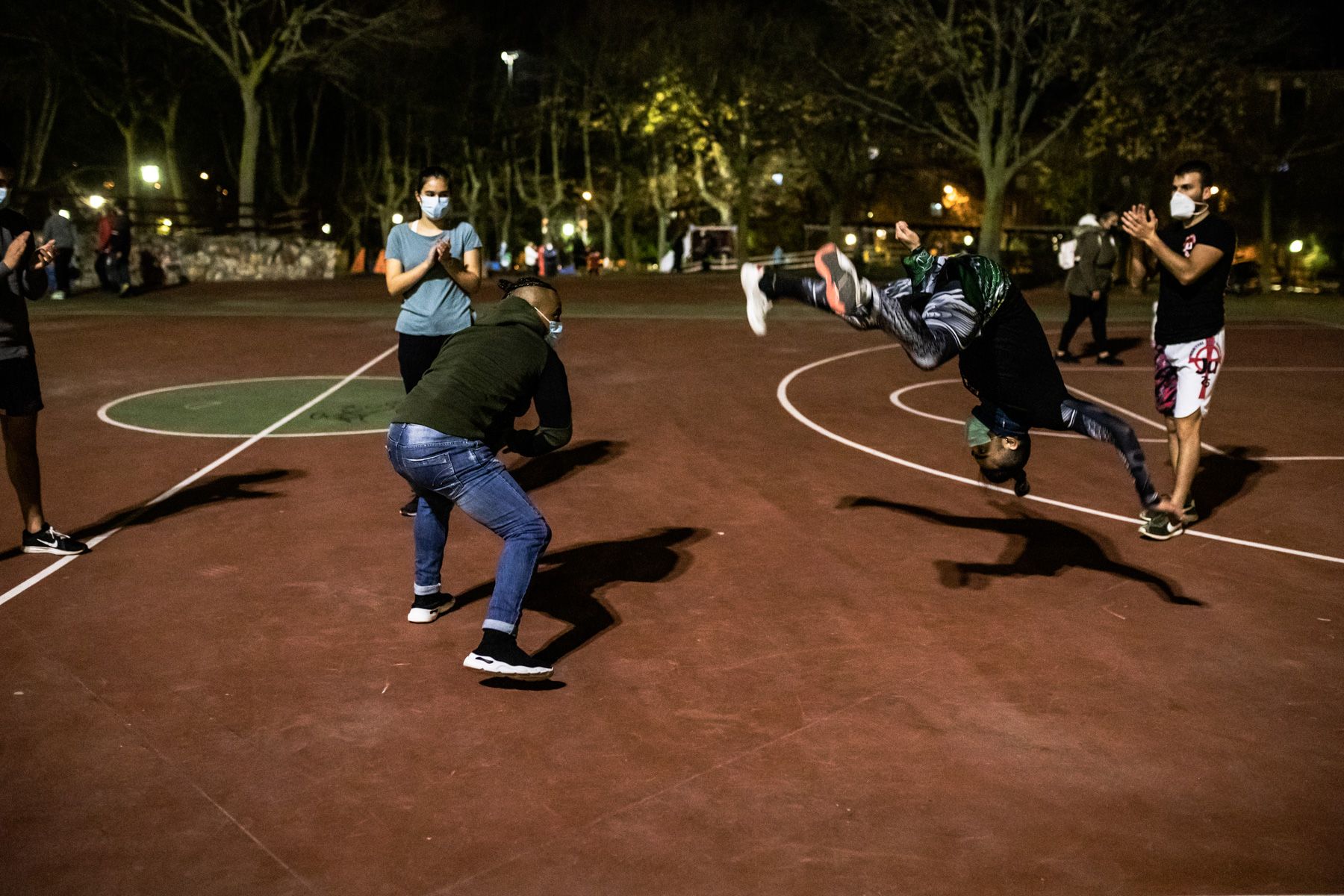 El parque León Felipe de Zamora se convierte en gimnasio