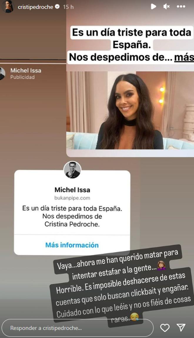 Stories de Cristina Pedroche