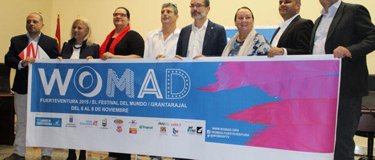 Imagen de la presentación de Womad 2015, ayer en Tuineje.