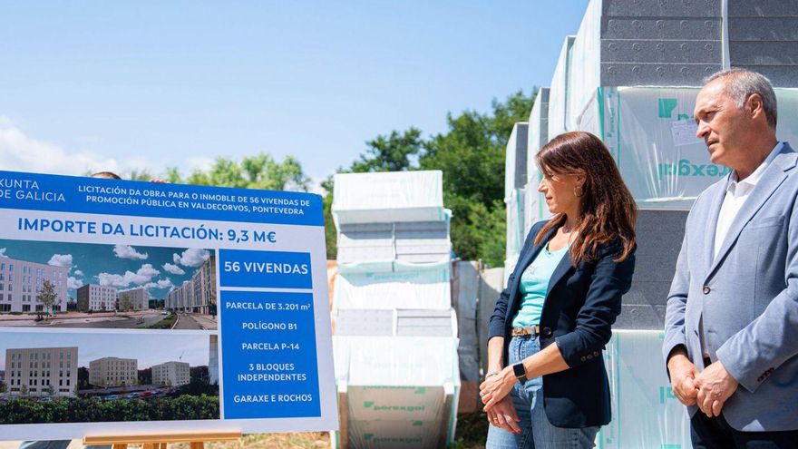 La conselleira María Martínez Allegue al anunciar otro proyecto en Valdecorvos.