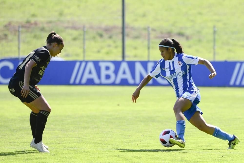 El Dépor Abanca golea 4-1 al Oviedo Moderno