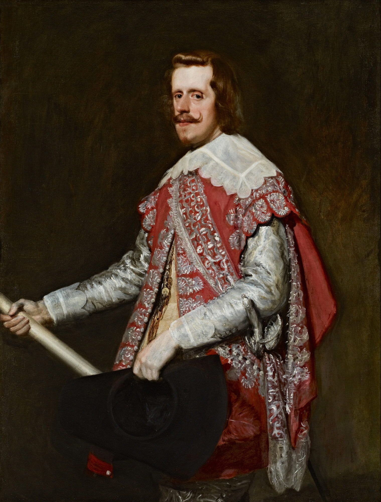 Pellicer fue llevado ante Felipe IV (aquí retratado por Velázquez), que le besó la pierna restituida.