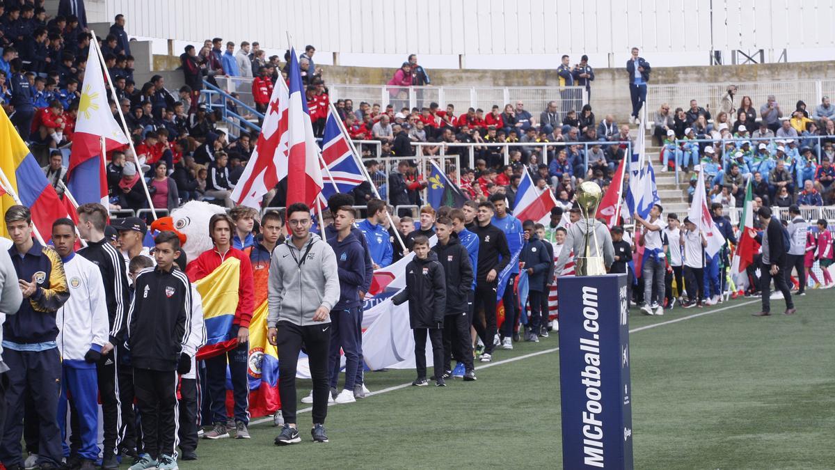 Una imatge de la inauguració de l&#039;últim MIC Football, el 2018 a Vilatenim