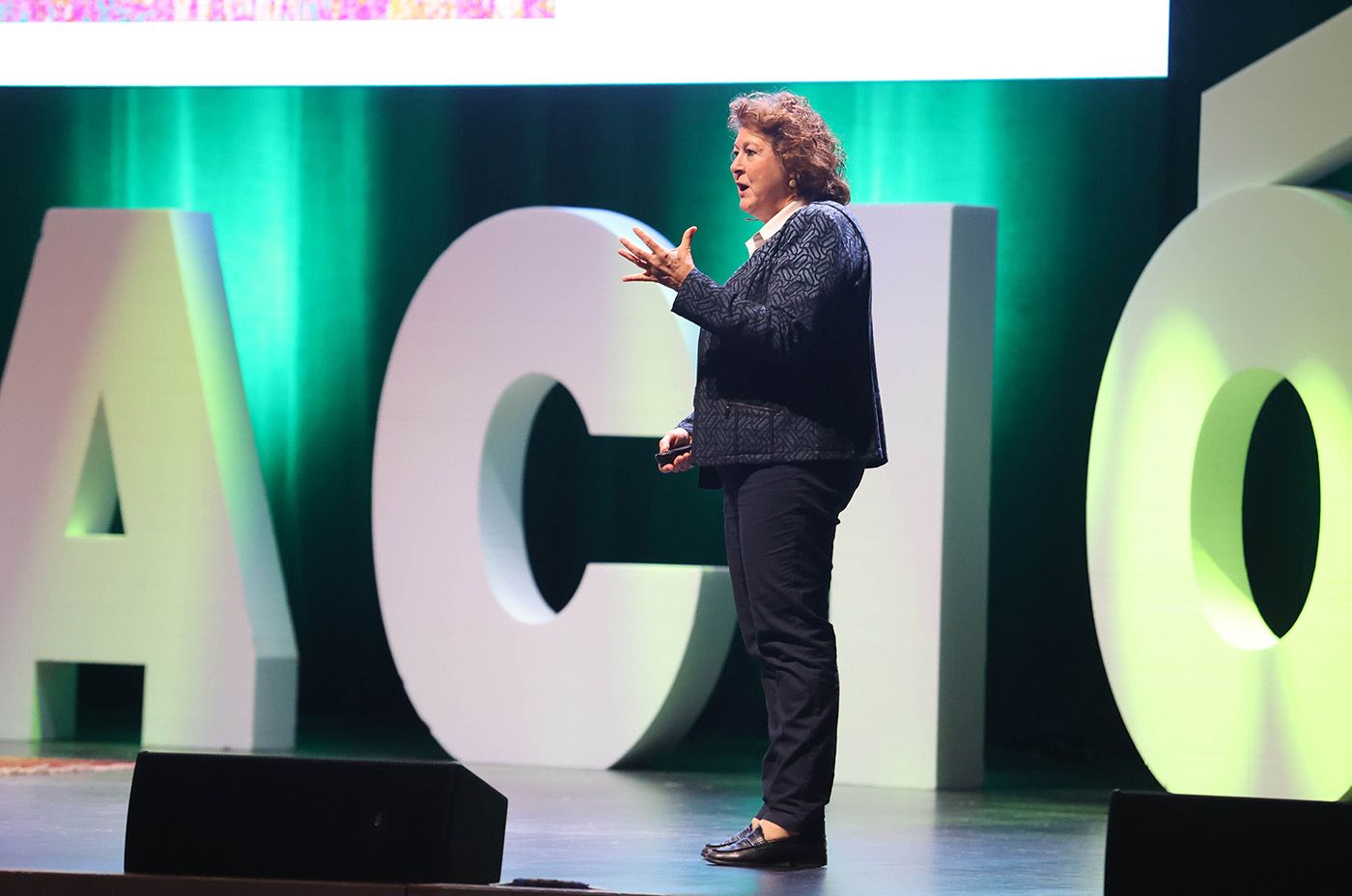 Begoña Ibarrola, durante su ponencia en el V Foro de Educación