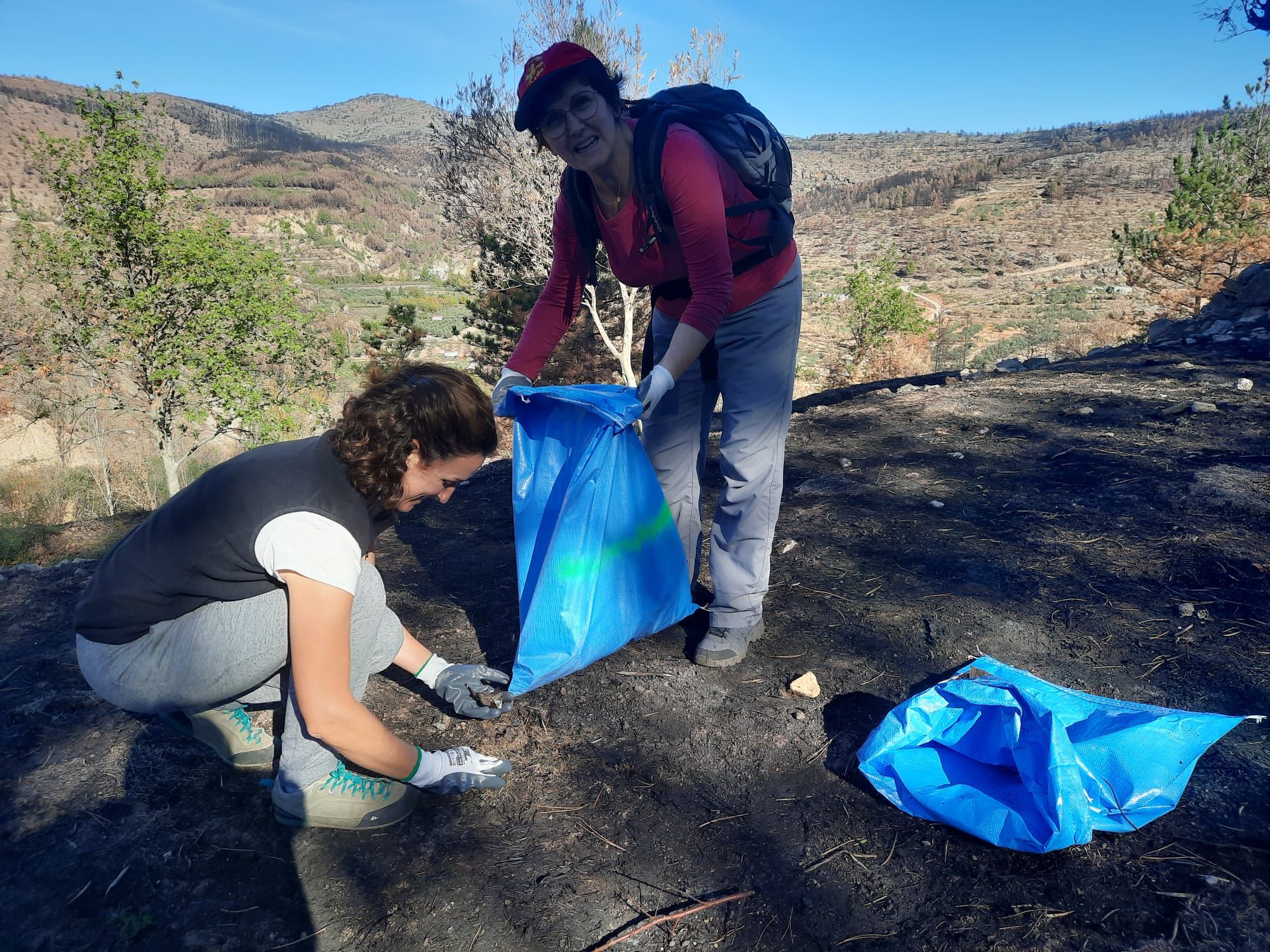Descubre lo que han encontrado en una recogida de basura resurgida tras el gran incendio de Bejís