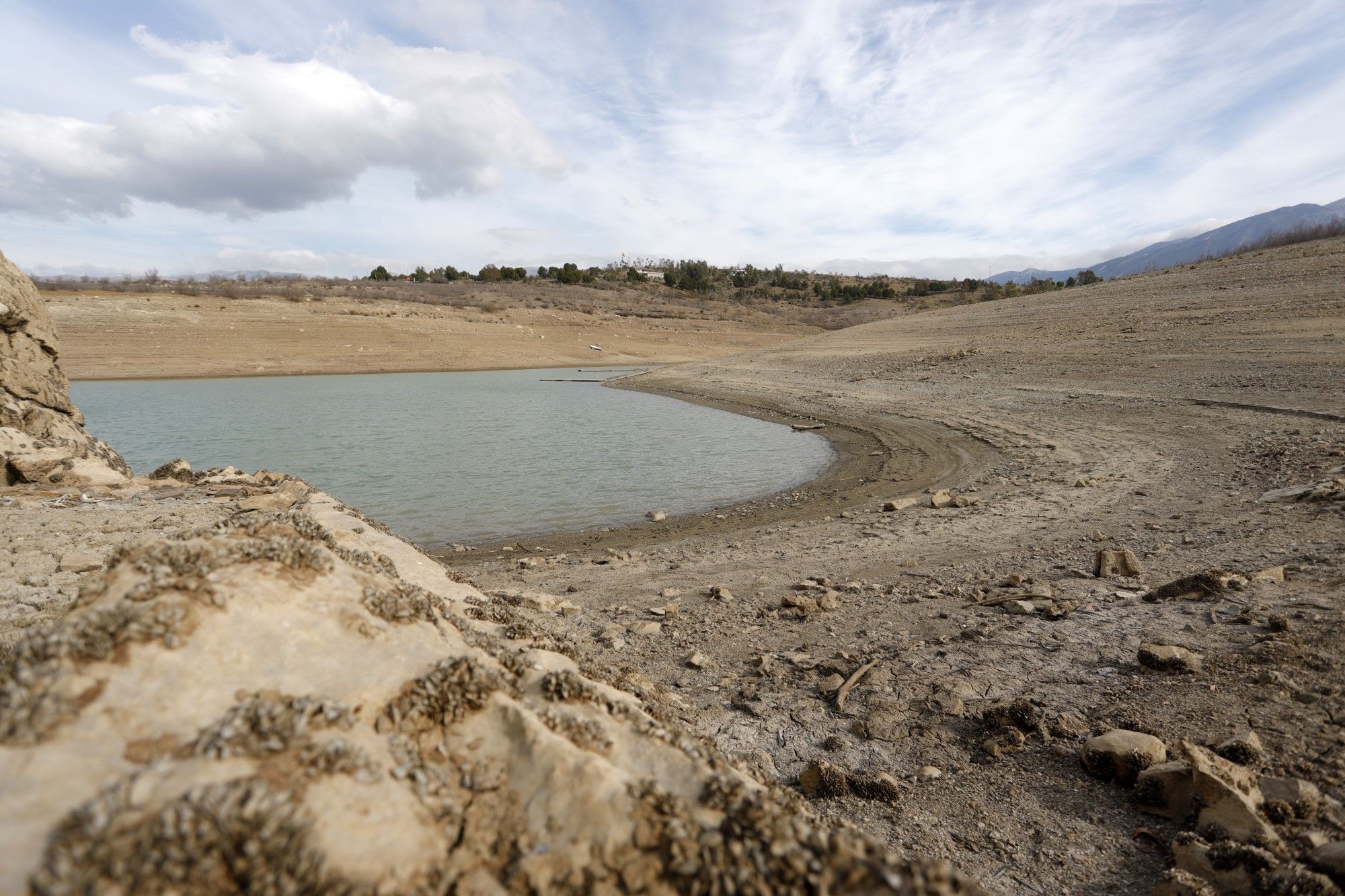 La dramática situación del pantano de La Viñuela