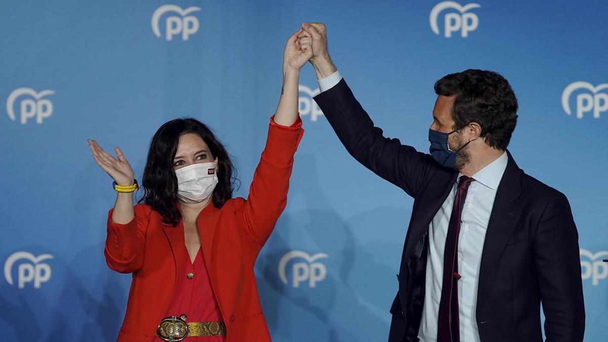 Ayuso vence con claridad en las elecciones de la Comunidad de Madrid