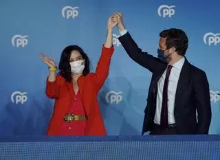 Ayuso arrolla a la izquierda y Más Madrid alcanza al PSOE