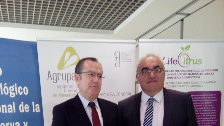 José García Gómez y Antonio Marín, presidente y vicepresidente de Agrupal, respectivamente.