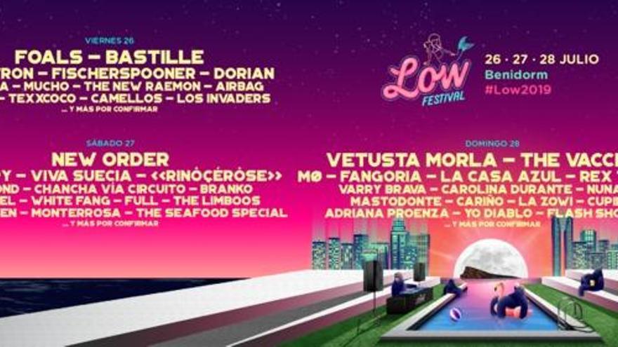 Cartel por días Low Festival 2019