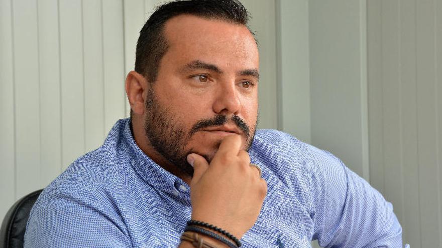 Rubén Fontes, nuevo delegado de la UD, en su despacho en El Hornillo.