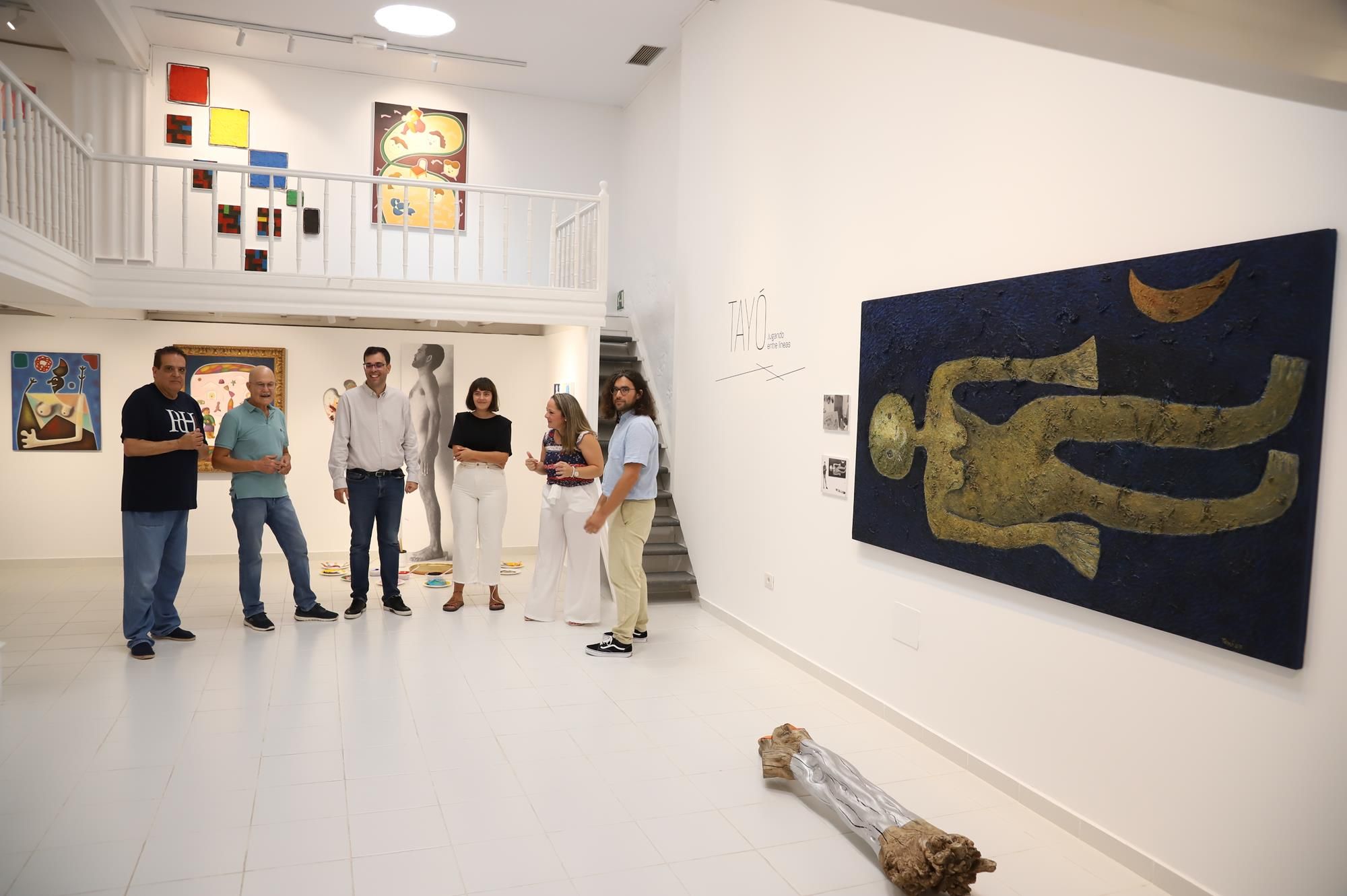 Exposición 'Jugando entre líneas' de Tayó en el CIC El Almacén (Arrecife)