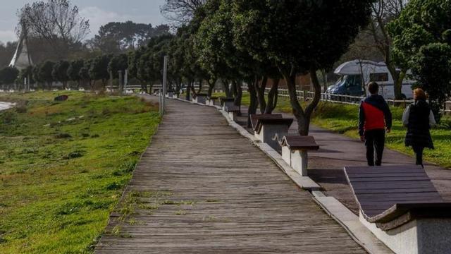 La pasarela de O Bao se encuentra muy degradada.