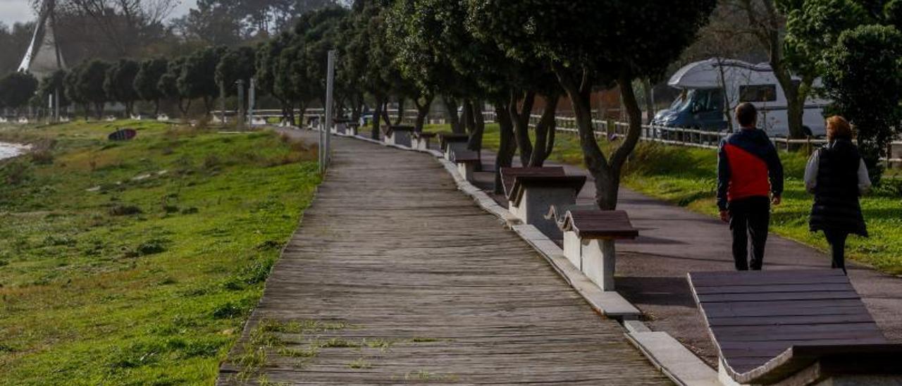 La pasarela de O Bao se encuentra muy degradada.