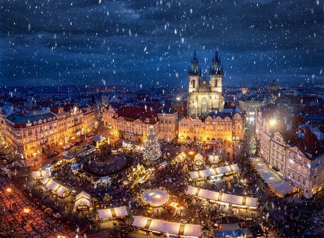 Mercadillo navideño Praga