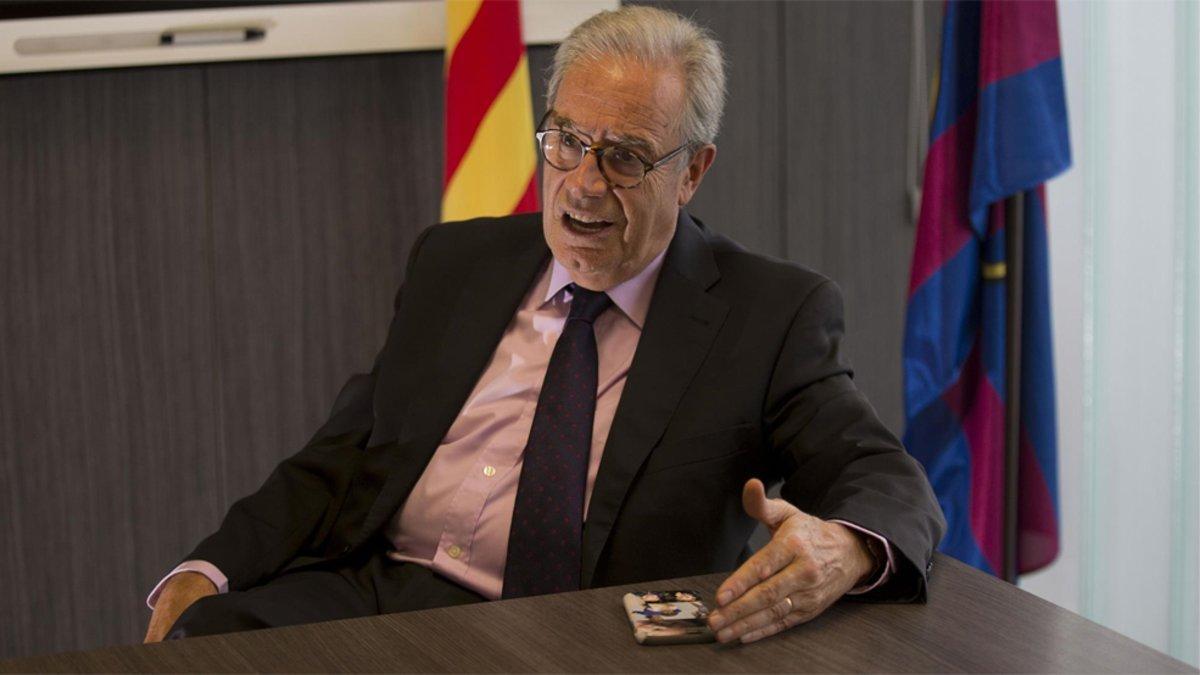 Silvio Elías, en la entrevista con SPORT en la CE Joan Gamper