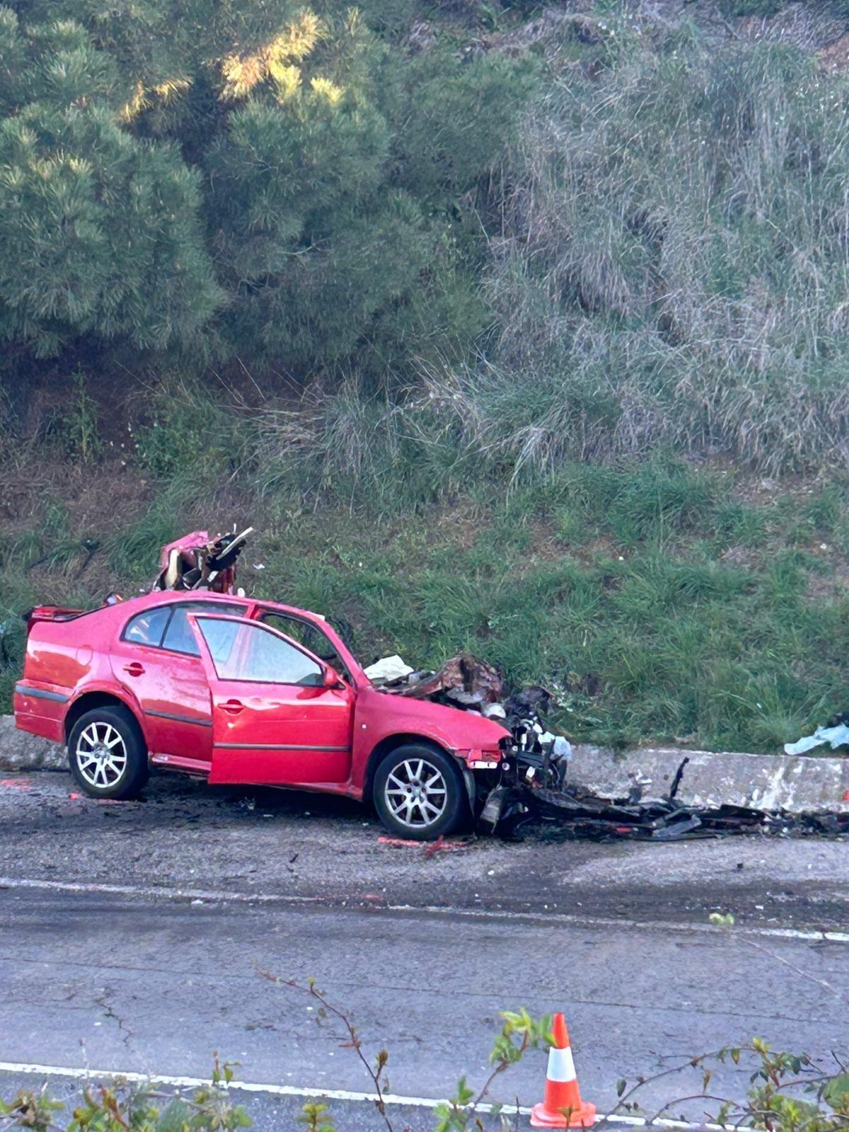 Les imatges de l'accident de Cassà de la Selva