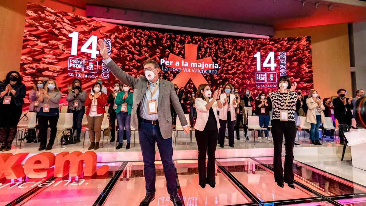 Ximo Puig durante el XIV Congreso del PSPV que se celebra este fin de semana en Benidorm