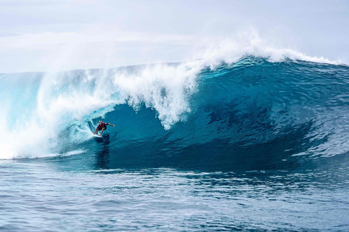 Competición de surf Outerknown Tahiti Pro 2022 en Teahupoo, Polinesia Francesa