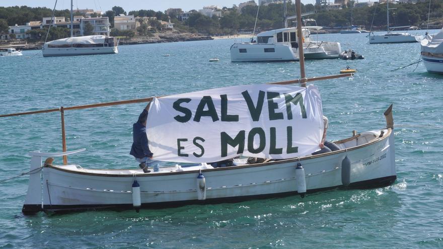 Denuncian el «preocupante» estado de la bahía de Portocolom por múltiples impactos