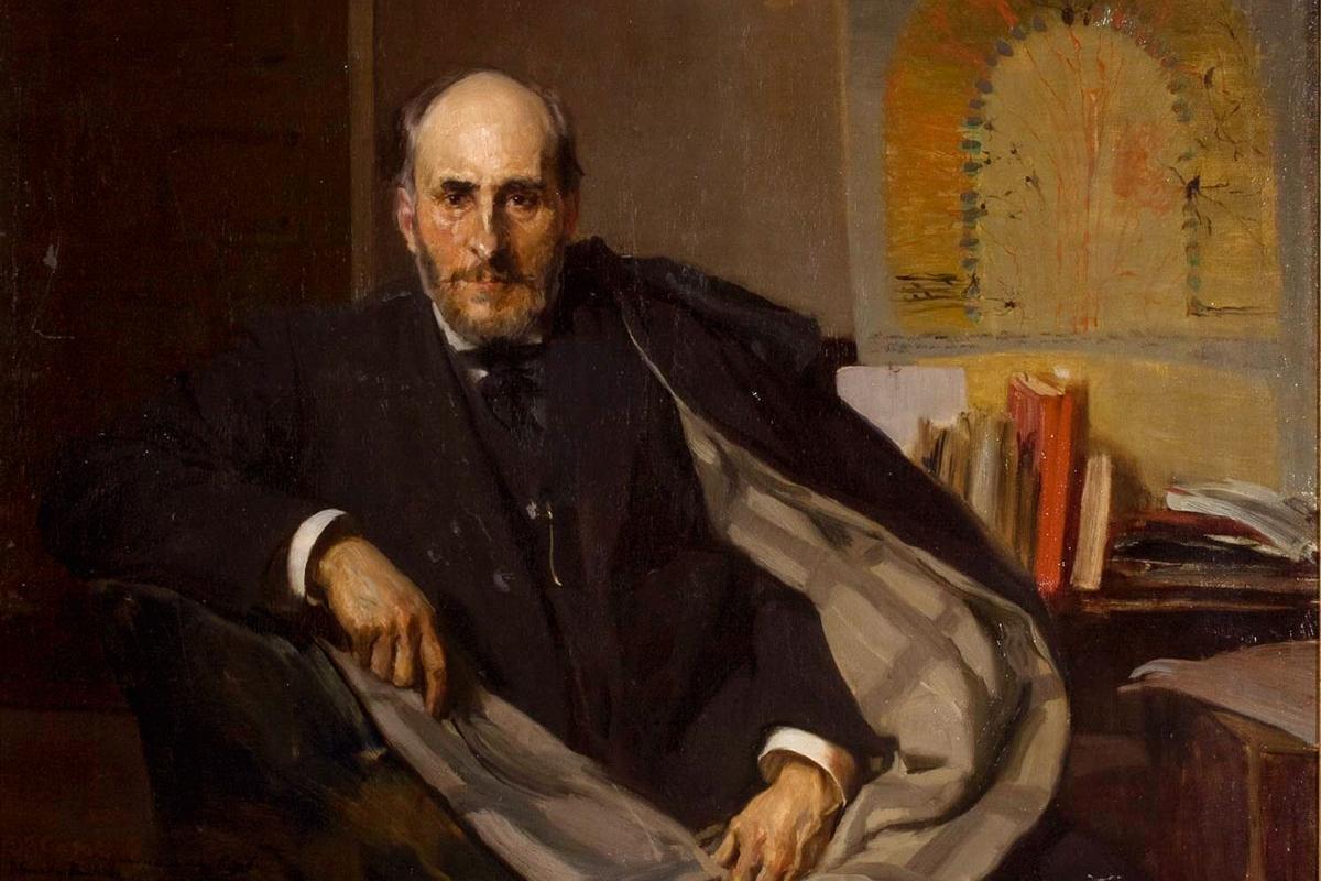 Retrato de Santiago Ramón y Cajal de Joaquín Sorolla 1906. Museo Provincial de Zaragoza