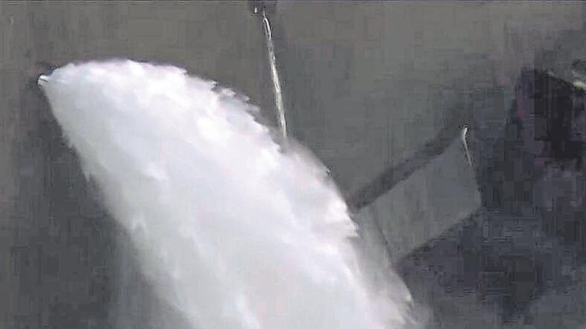 Susqueda esembassa aigua llevantada