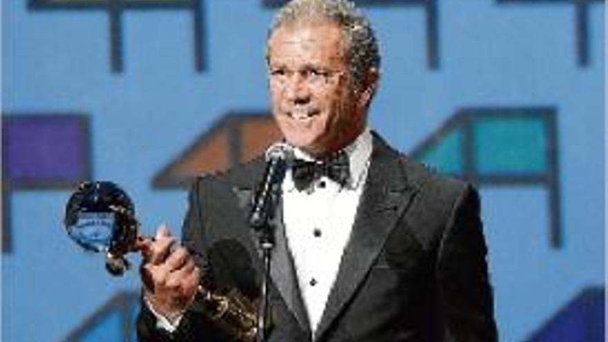 Emotiu agraïment de Mel Gibson al Globus de Cristall