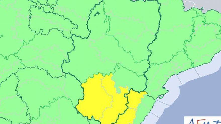 Posibles tormentas y chubascos en la Ibérica turolense por la tarde