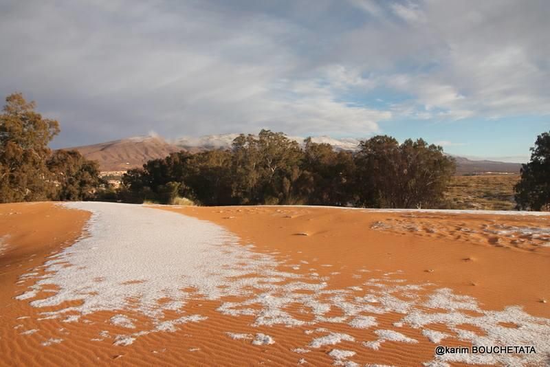 Nieve en el Sáhara