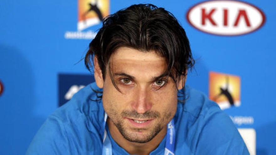 David Ferrer, durante una rueda de prensa.