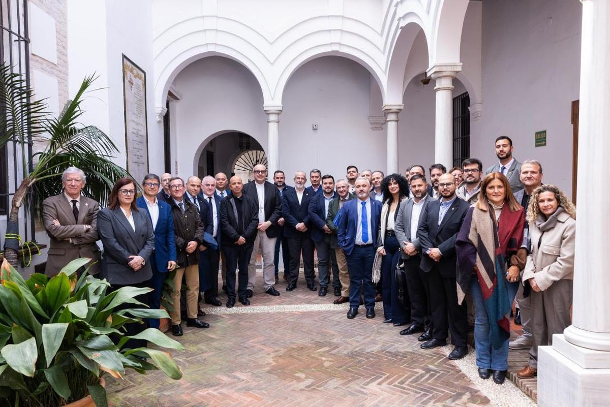 Encuentro de las Agrupaciones de Cofradías de la provincia, en su encuentro en Málaga.