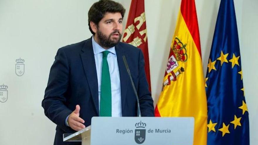 El presidente del Gobierno Murciano, Fernando López Miras