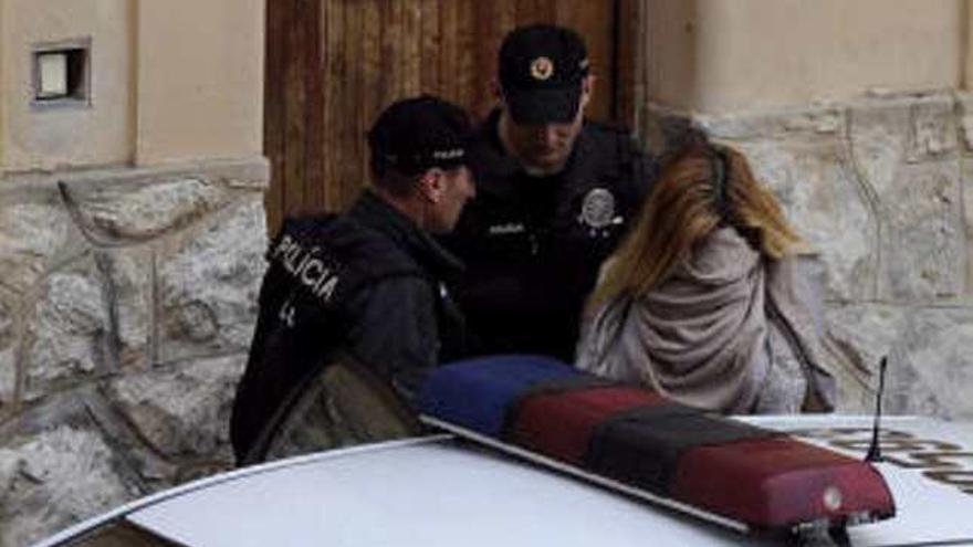 Imagen de la modelo eslovaca el día de su detención.
