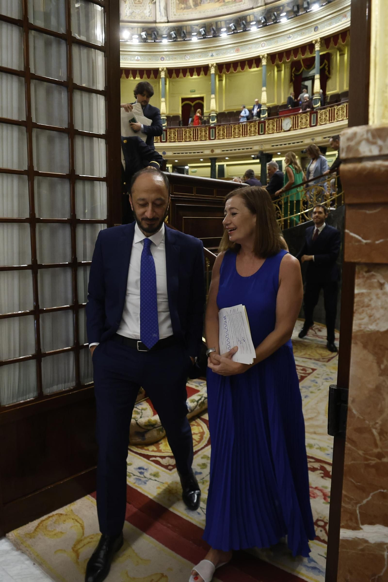 Francina Armengol preside la sesión del Congreso en la que ha comparecido Pedro Sánchez