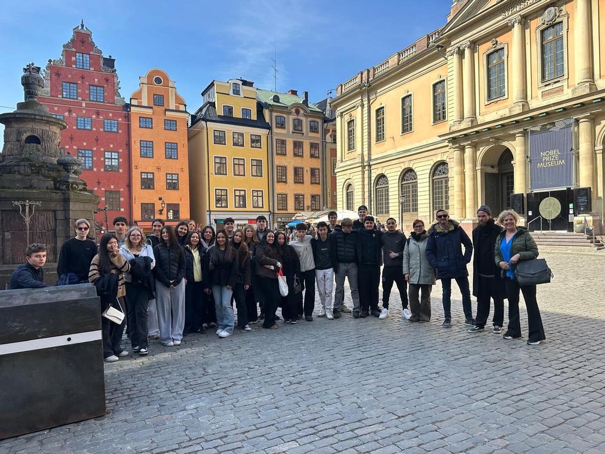 Alumnos del IES La Azucarera de Zaragoza visitan Suecia en un intercambio.