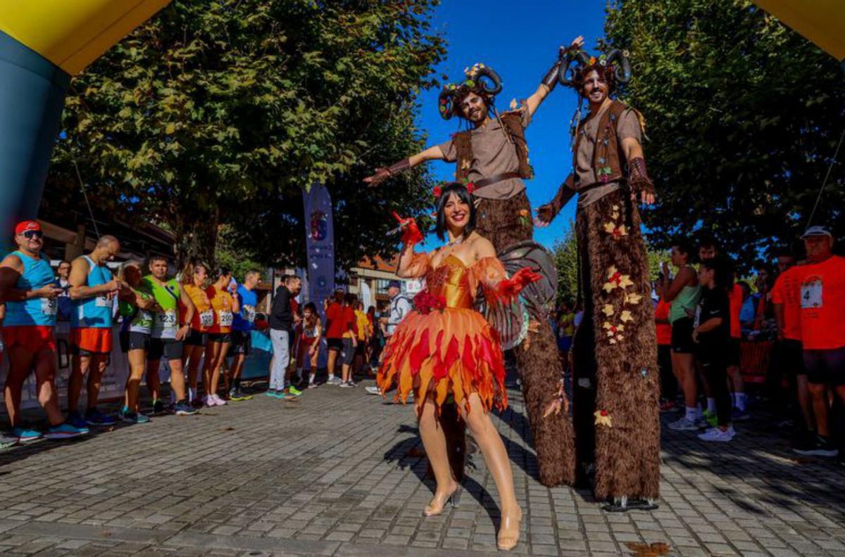 Animación al inicio de la carrera. |