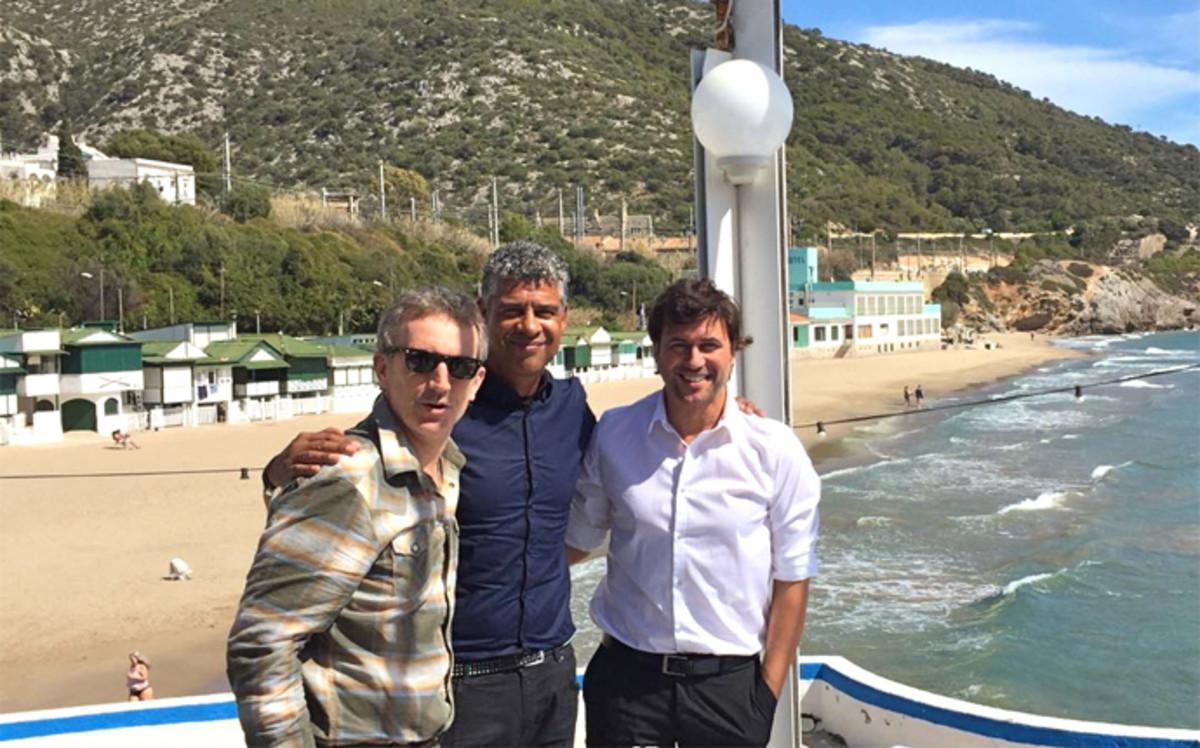 Rijkaard rememoró viejos tiempos en el Garraf en su fugaz viaje a Barcelona