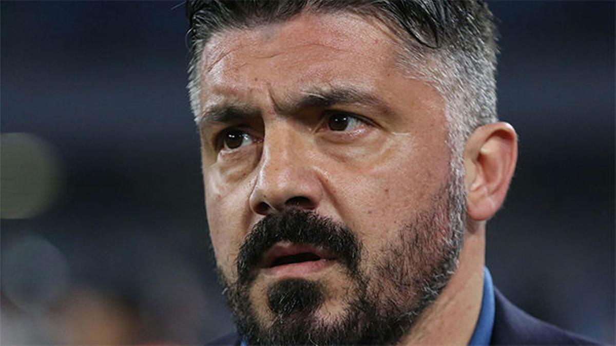 La rajada de Gattuso con los jugadores del Nápoles: "Merecíamos que nos arrojaran tomates"
