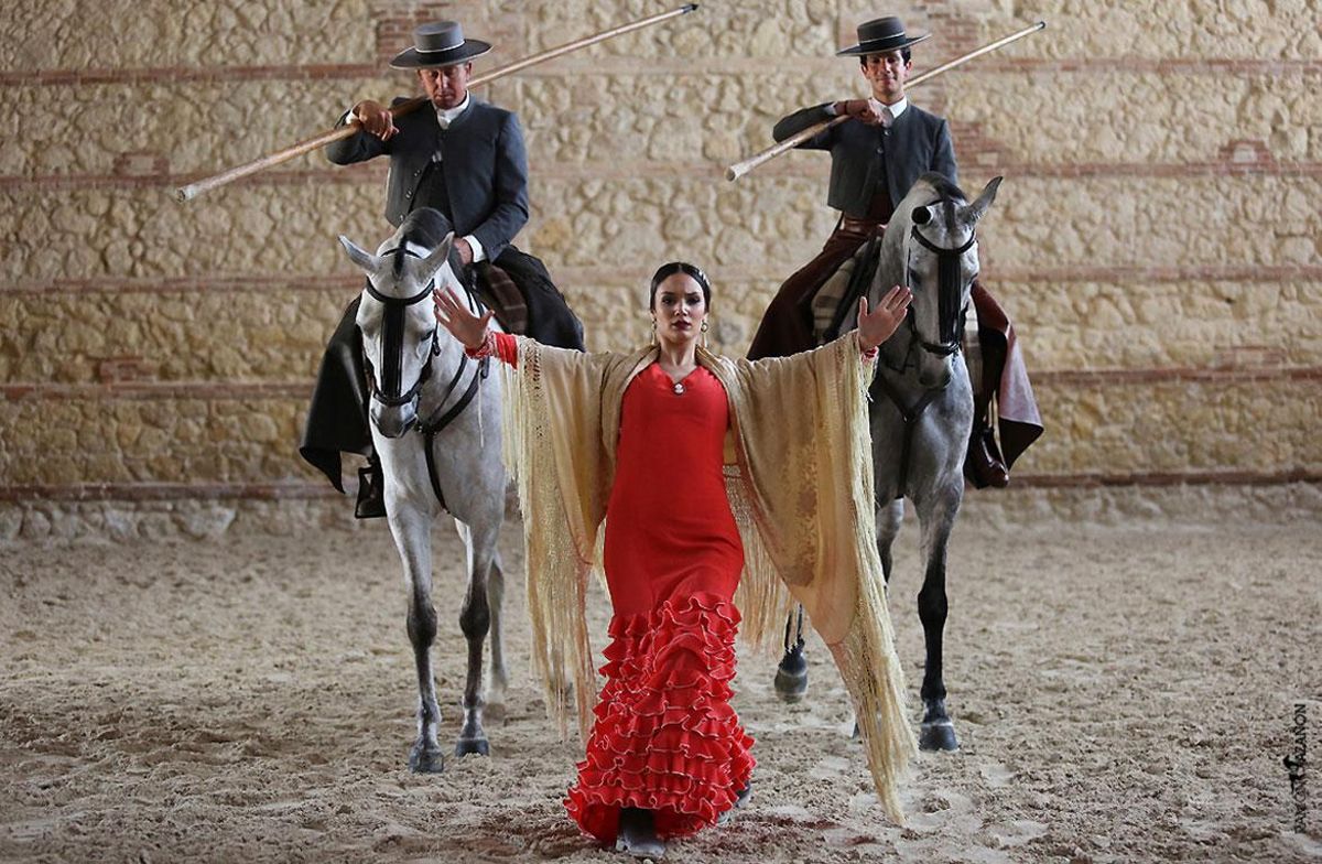 Uno de los espectáculos de Caballerizas Reales.