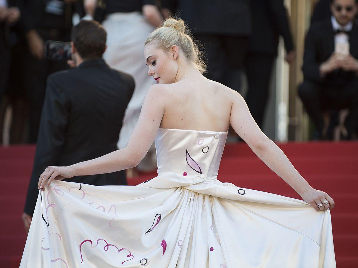 Elle Fanning en la alfombra roja de Cannes