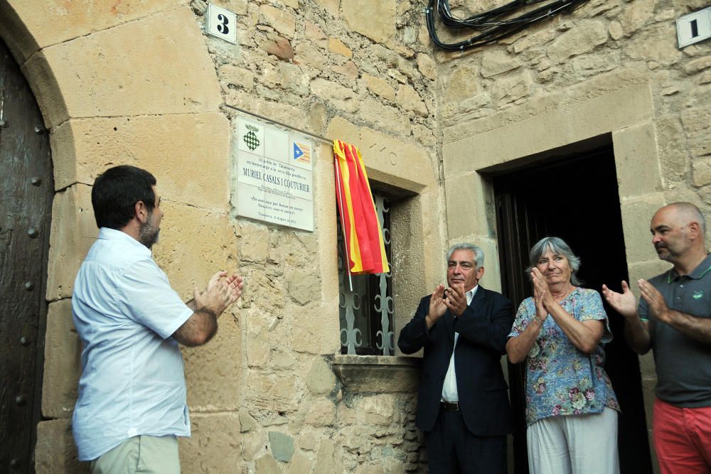 Commemoració de la Batalla de Talamanca i placa homenatge a Muriel Casals