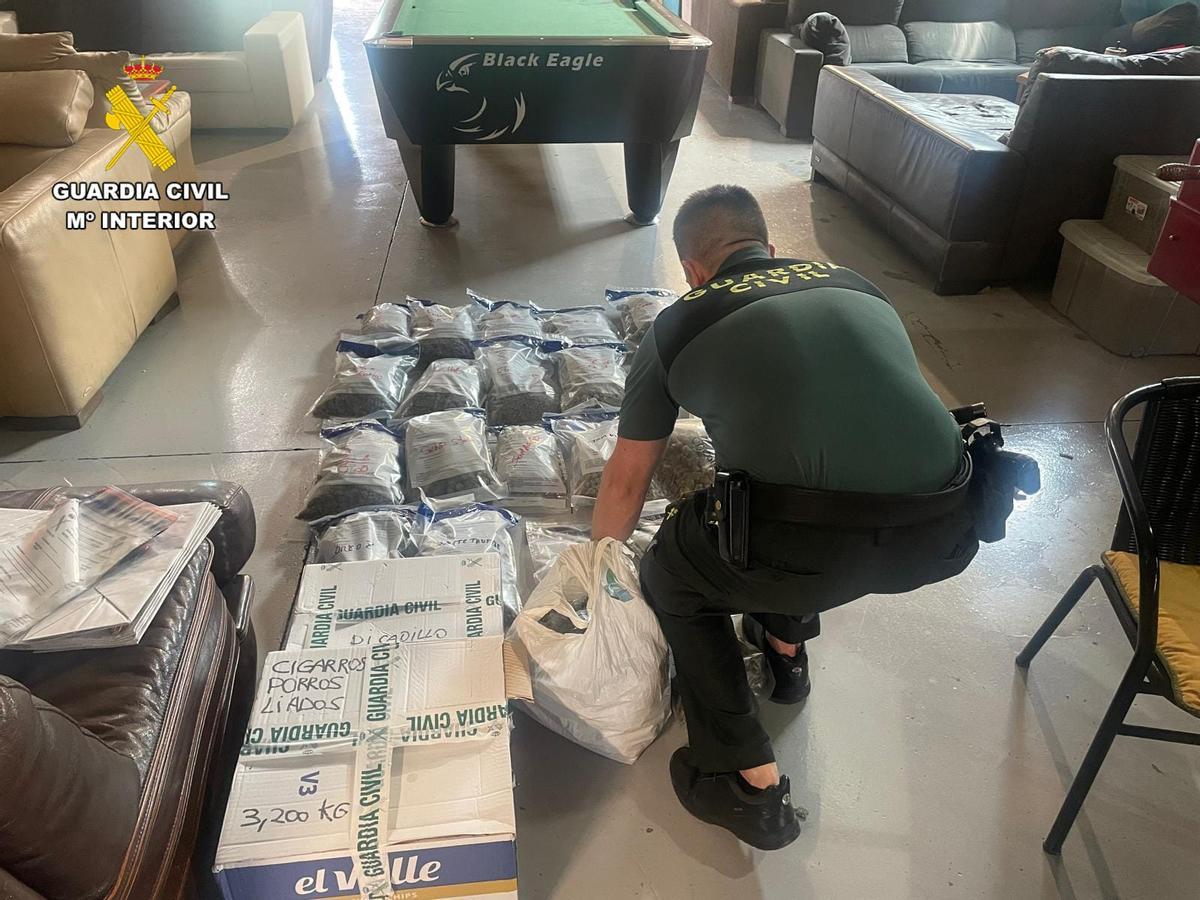 Drogas incautadas a la banda criminal desarticulada en la Operación Vértigo.