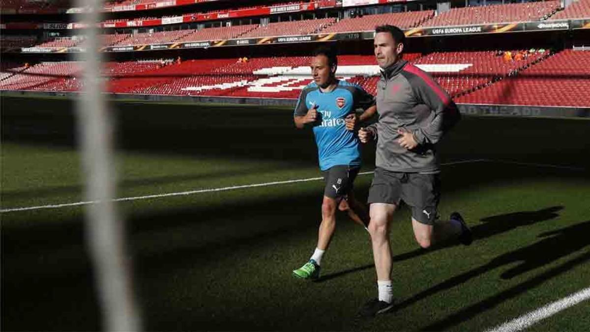 Santi Cazorla sigue con su recuperación