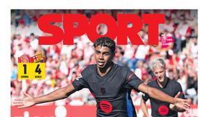 La portada SPORT de hoy, lunes 16 de septiembre