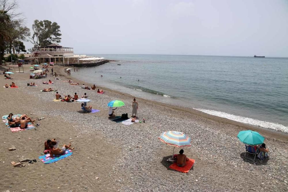 Control de aforo en las playas de Málaga en la nueva normalidad