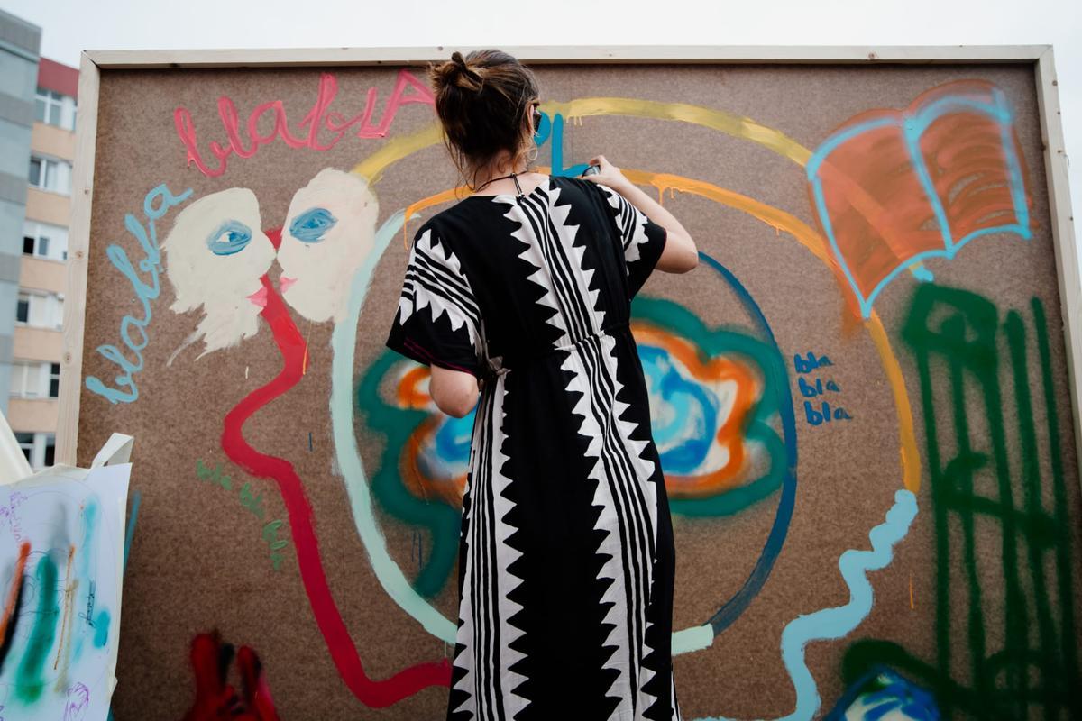 Taller de arte urbano enmarcado en las II Jornadas de Por-No Hablar.
