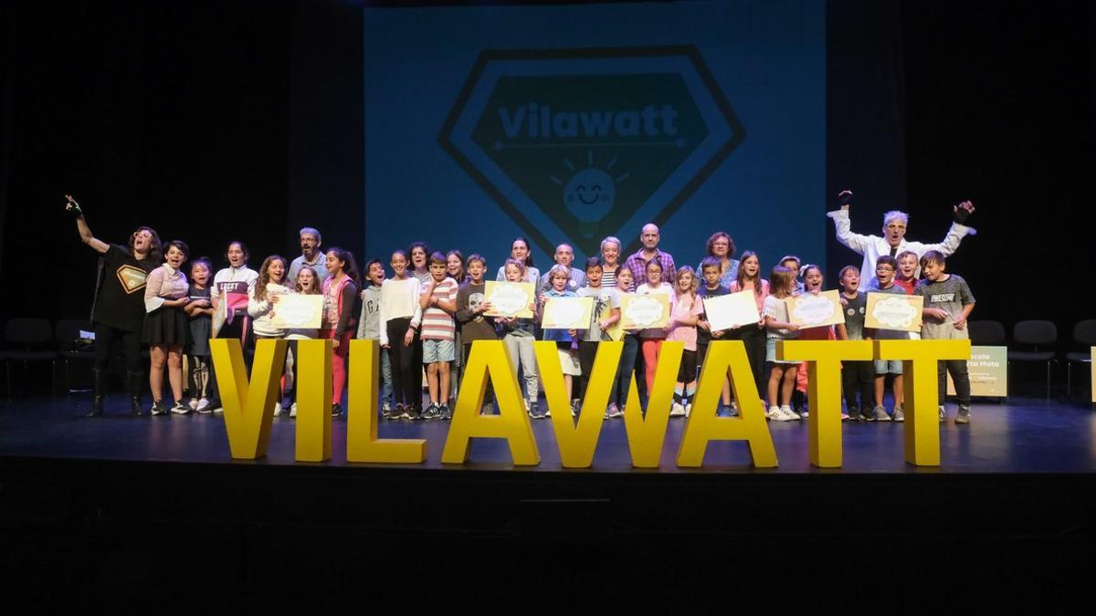 Participantes en el acto del Vilawatt Escuelas.