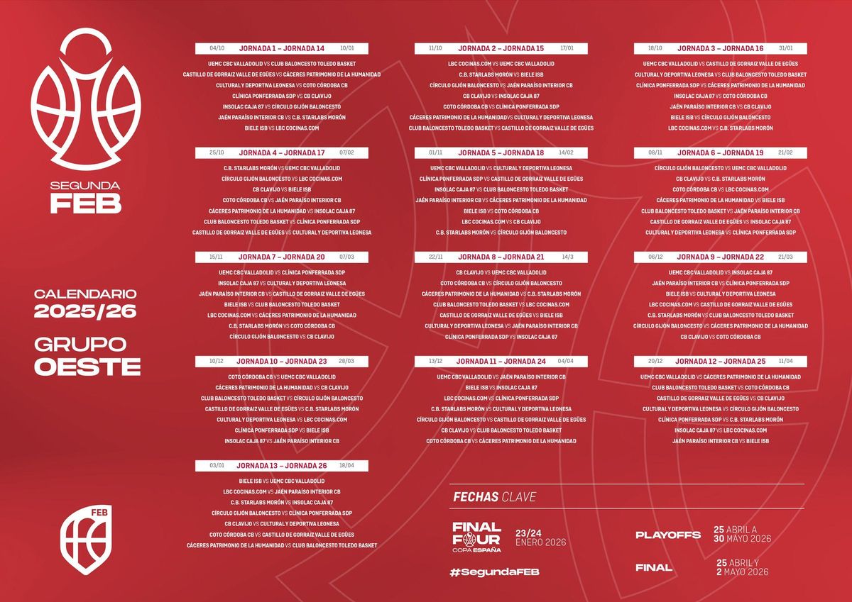 Calendario completo.