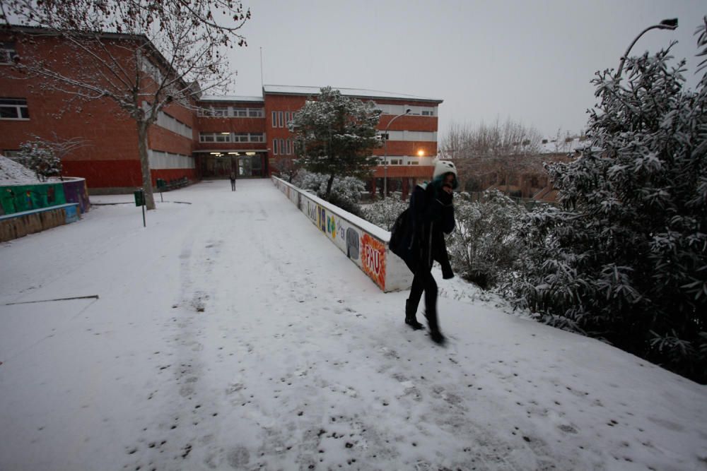 La nieve cubre la comarca de l'Alcoià